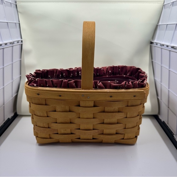 Longaberger Candle Basket Traditional Red Liner + Protector - Picture 1 of 9